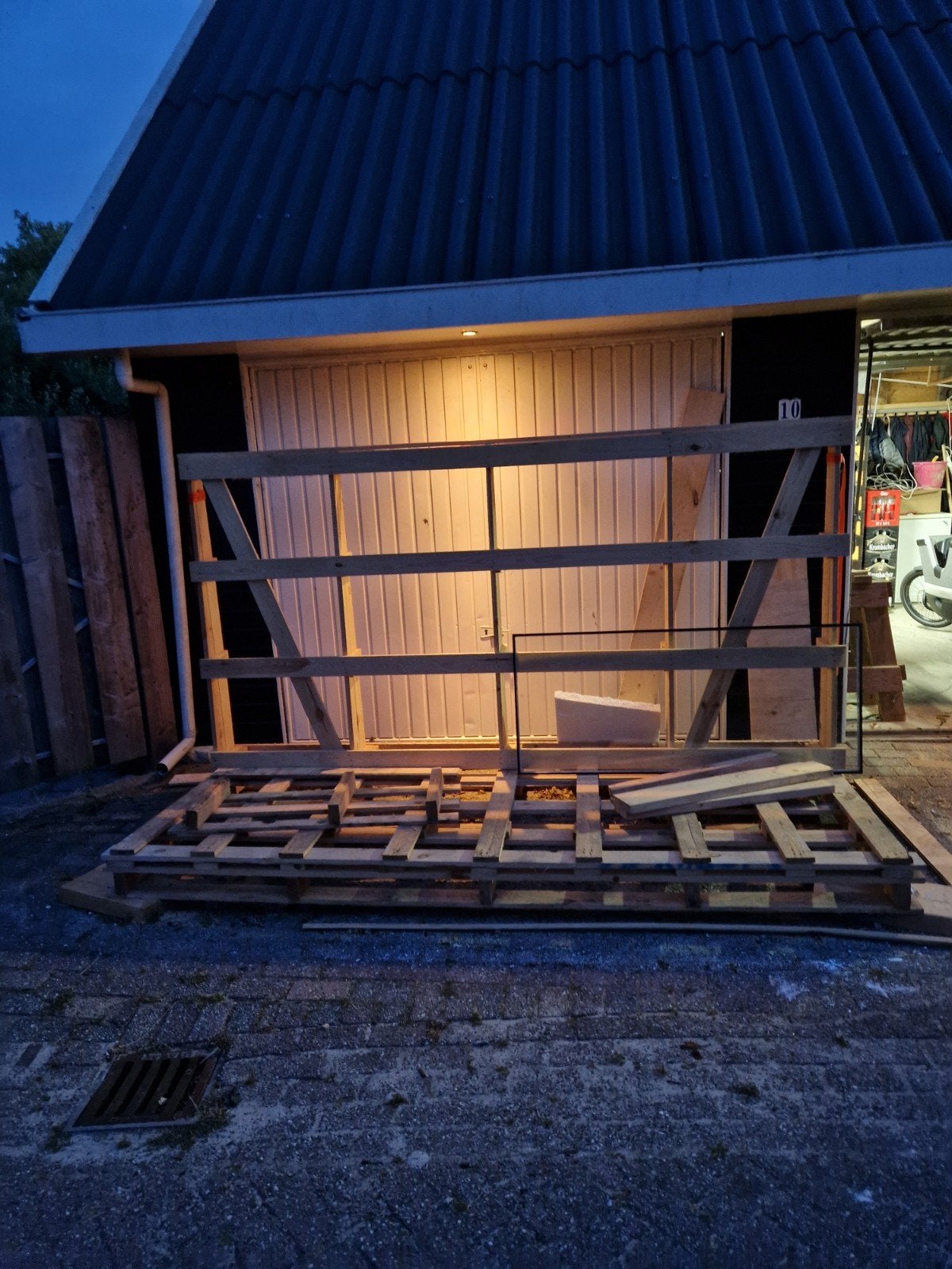 Houten bok voor glas en kozijnen (300x95 cm), Ophalen, Gebruikt, Overige typen, 160 cm of meer