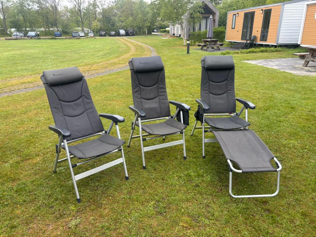 Isabella Thor Campingstoelen + Voetbankje + Organizers, Ophalen, Gebruikt, Campingstoel