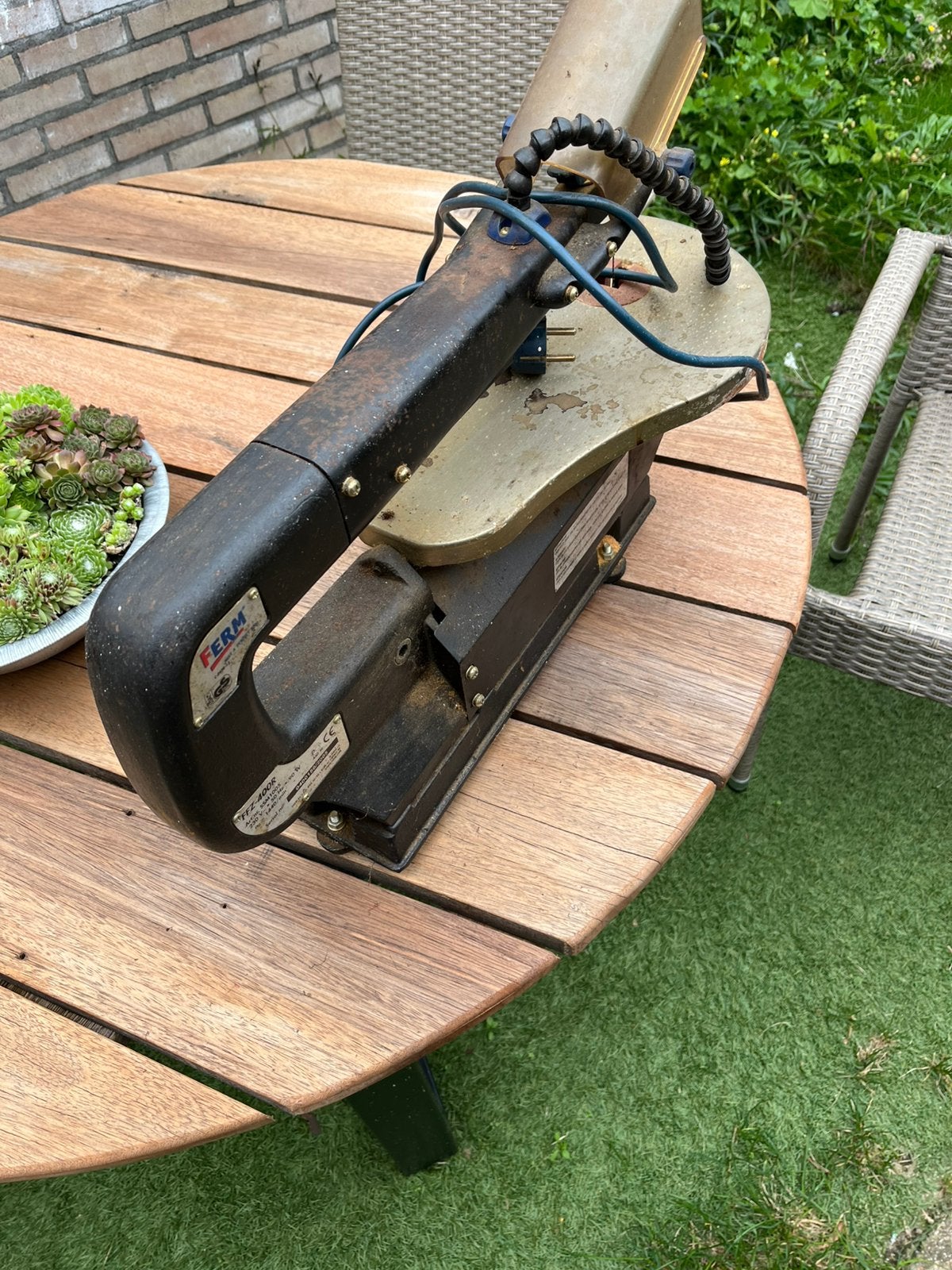 Ferm figuurzaagmachine FFZ-400R, Ophalen, Minder dan 30 mm, Gebruikt, Figuurzaag