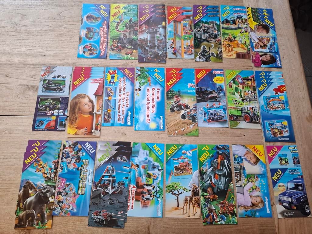Bundel van 50 Duitse Playmobil flyers uit periode 2009-2013, Kinderen en Baby's, Speelgoed | Playmobil, Ophalen of Verzenden, Gebruikt