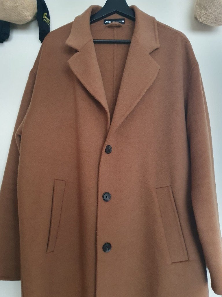 Zara Jas Heren Maat M, Bruin, Maat 48/50 (M), Ophalen of Verzenden, Zo goed als nieuw
