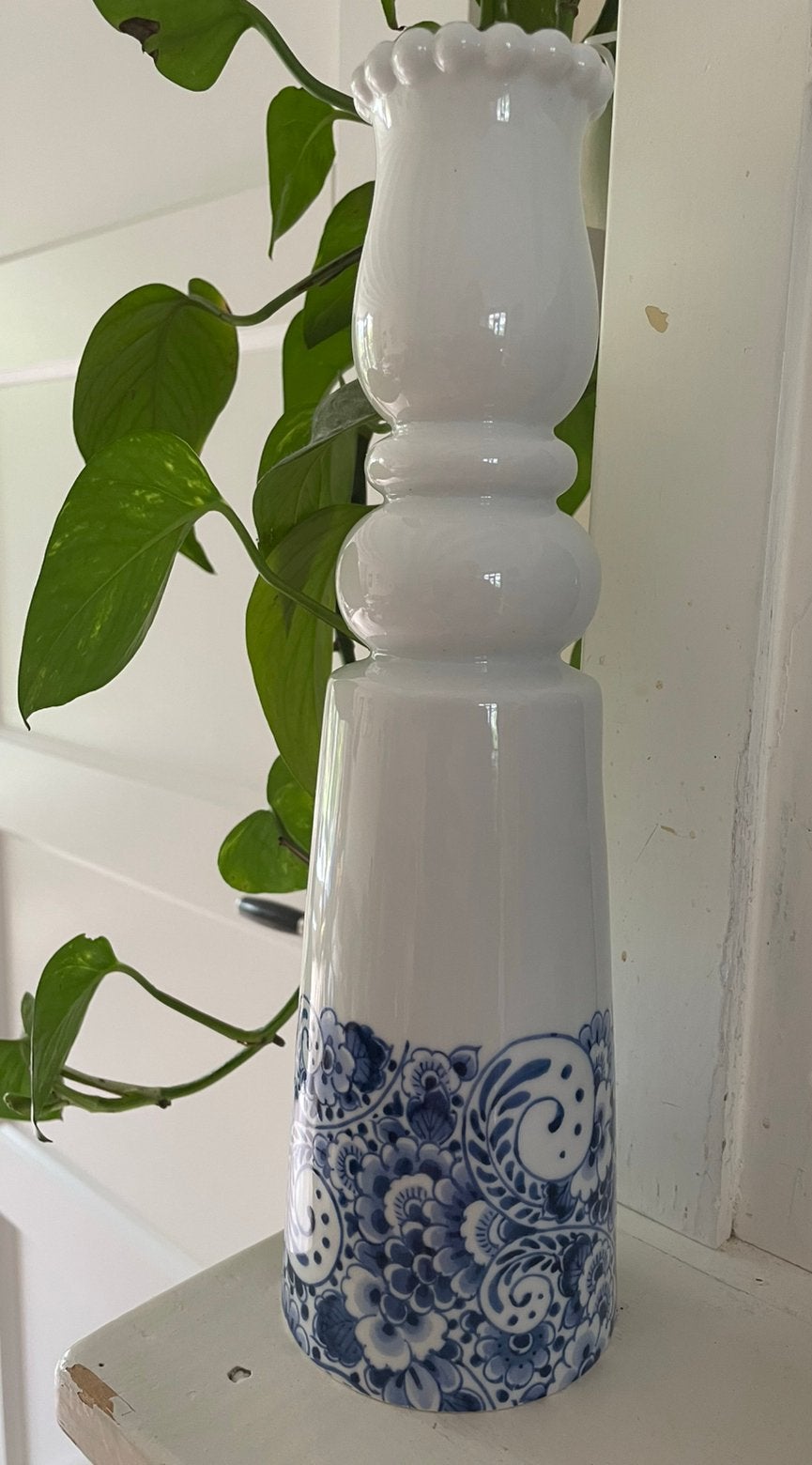 Marcel Wanders vaas delfs blauw motief, Ophalen of Verzenden