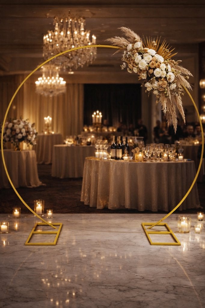 Te huur gouden Backdrop, Ophalen, Zo goed als nieuw, Geboorte of Huwelijk