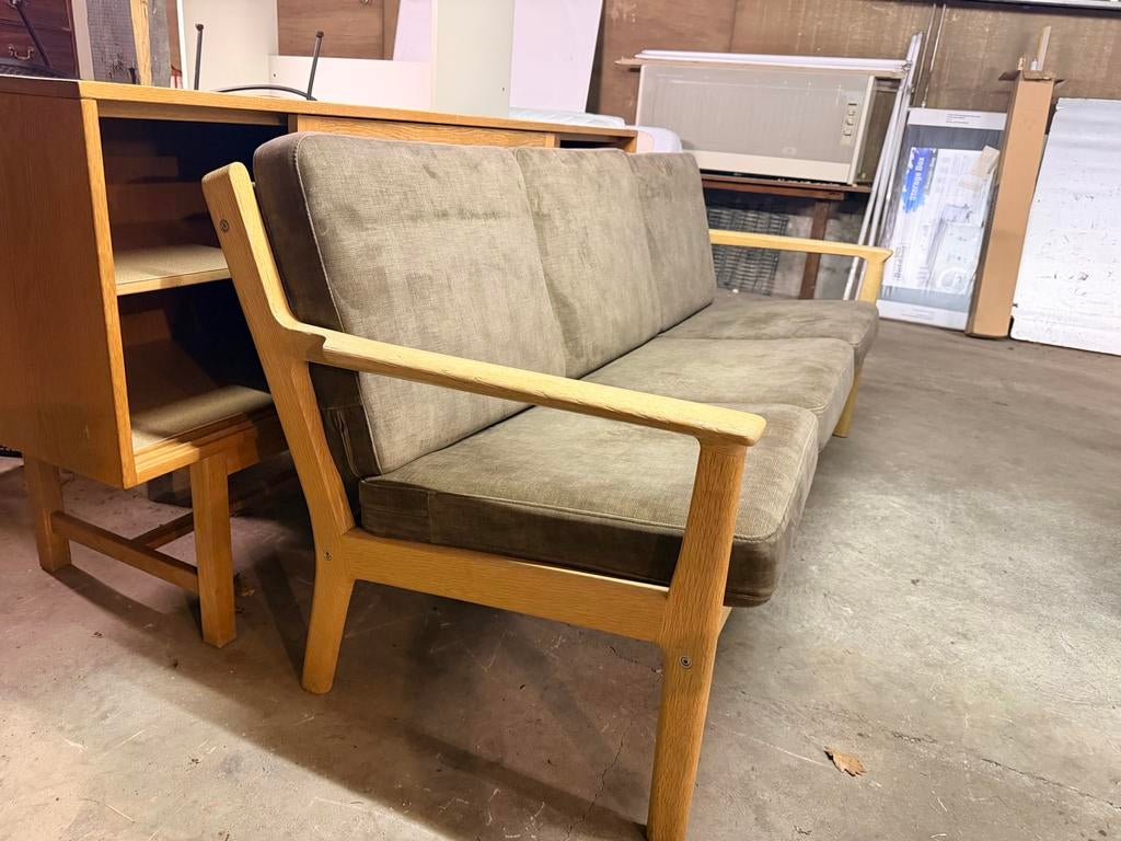 GETAMA 3 zits bank Hans J. Wegner, Ophalen, Gebruikt, Driepersoons, 75 tot 100 cm