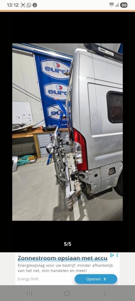 BUSBIKER  Zwenkbare fietsendrager, Ophalen, Gebruikt, Fietsendrager-accessoire, 2 fietsen