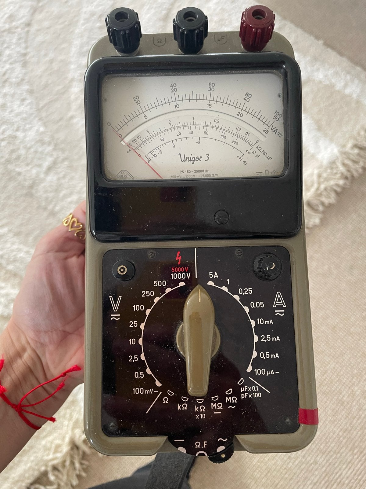 Goerz Unigor 3 analoge Multimeter - Type 22 62 03 -m, Ophalen of Verzenden, Gebruikt, Multimeter