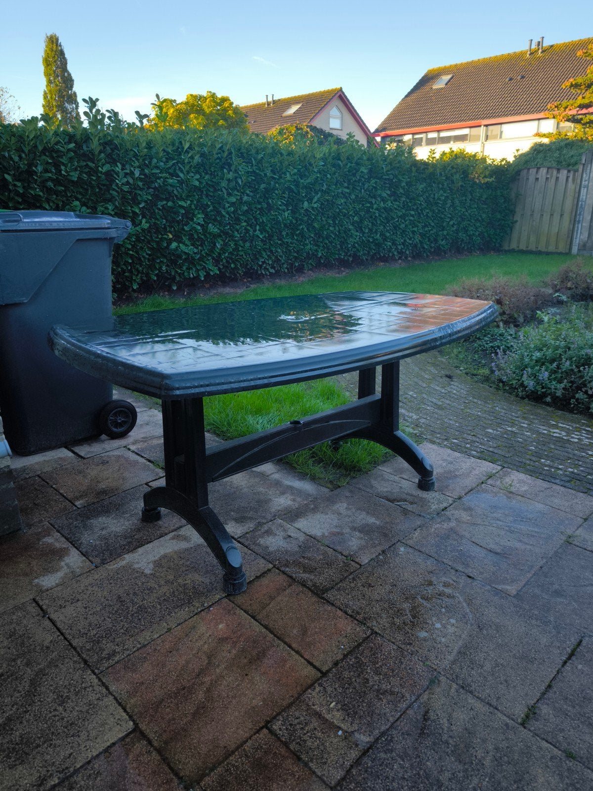Tuintafel, Ophalen, Gebruikt, Rechthoekig, Kunststof