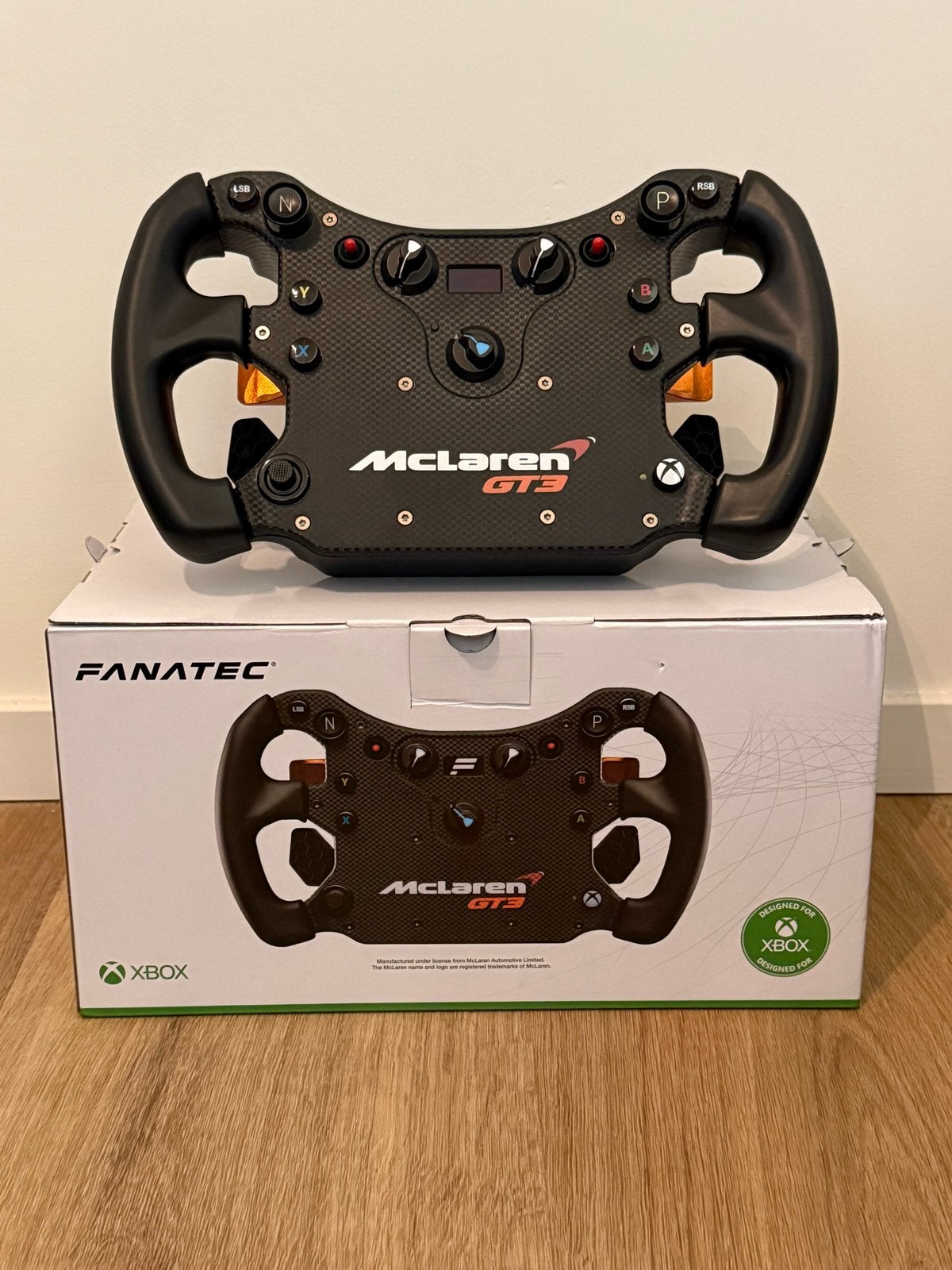 FANATEC CSL Stuur McLaren GT3 met QR2, Fanatec, Ophalen of Verzenden, Zo goed als nieuw, Racestuur