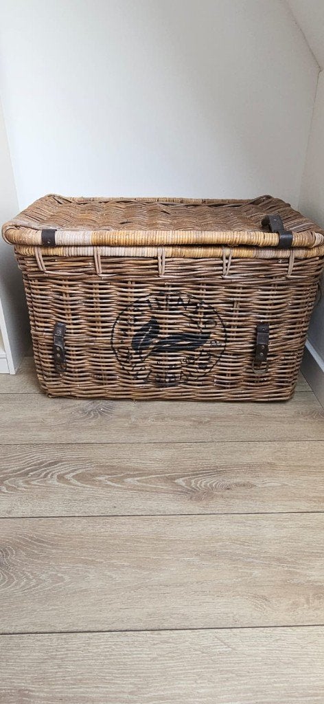 Leuke rieten Mand, Huis en Inrichting, Woonaccessoires | Schalen en Manden, Mand, Ophalen of Verzenden, Zo goed als nieuw, Riet