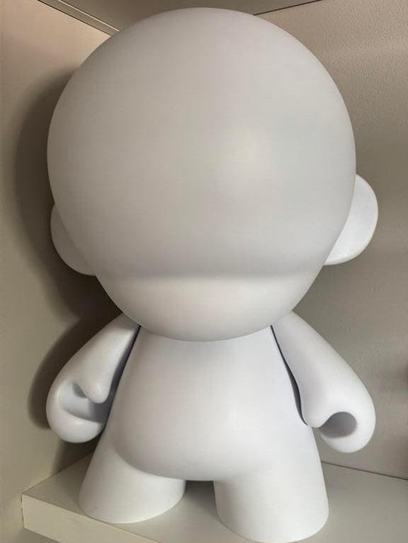 Mega Munny - kidrobot dunny toy bearbrick canvas 45cm, Verzamelen, Ophalen of Verzenden, Zo goed als nieuw
