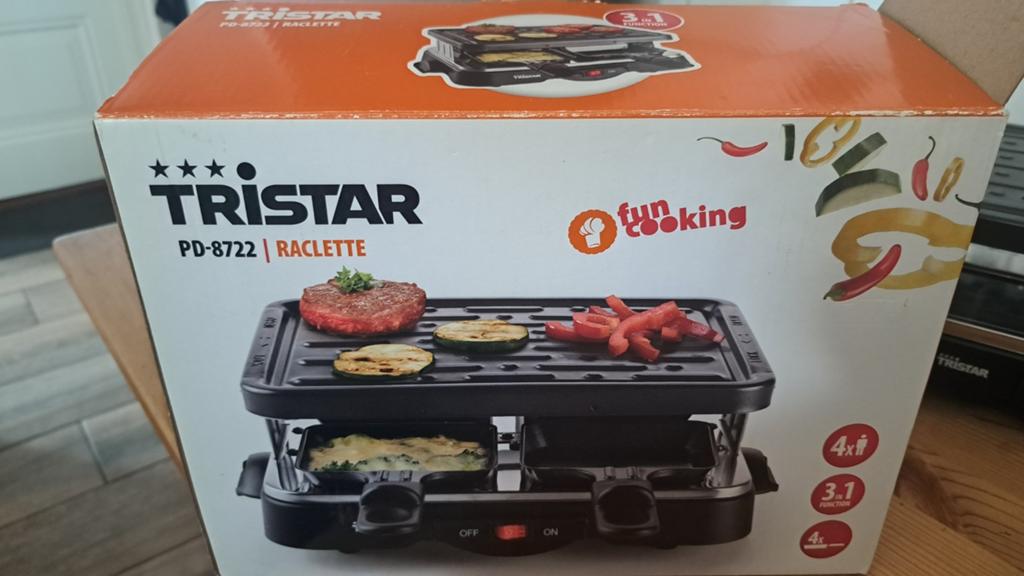 Tristar PD-8722 Raclette Grill - Nieuw in doos!, Ophalen of Verzenden, Nieuw, Tafelgrill