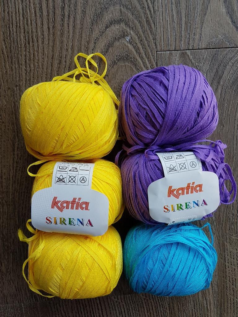 Katia Sirena 5 kleuren breigaren / haakgaren, Verzenden, Nieuw, Breien of Haken, Wol of Garen