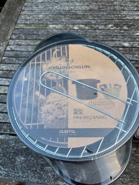 Gusta Grillen & Chillen mini BBQ barrel, Ophalen of Verzenden, Nieuw, Grillin&Chillin