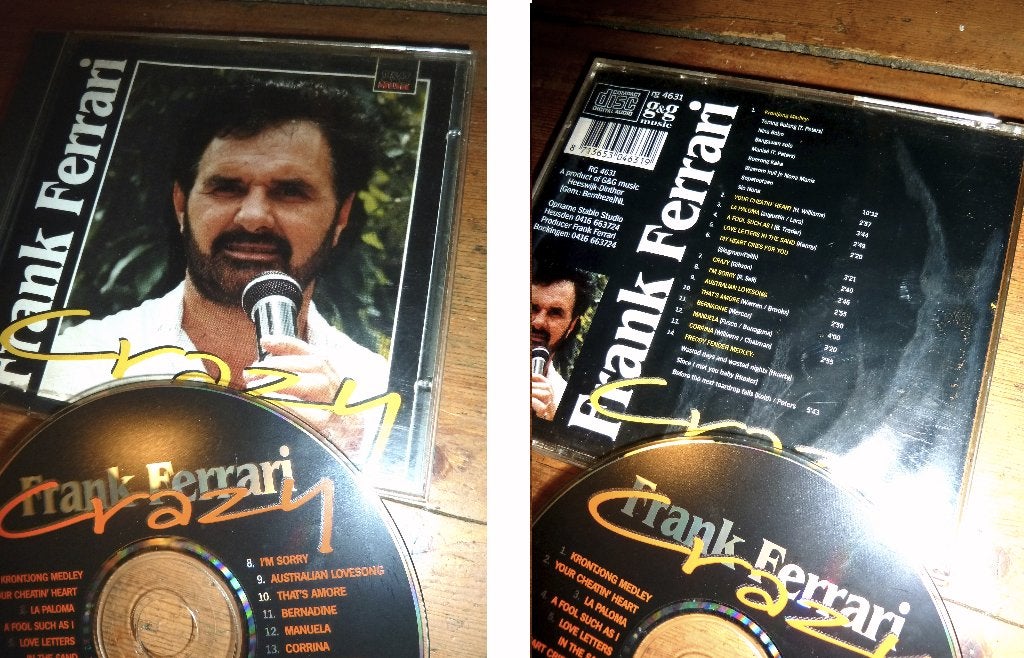 cd   CD FRANK FERRARI CRAZY  - G&G -, Ophalen of Verzenden