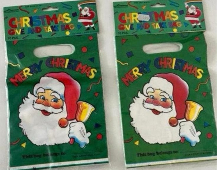 TWEE NIEUWE CHRISTMAS GIVE AND TAKE BAG 10stuks in een zakje, Ophalen of Verzenden, Nieuw