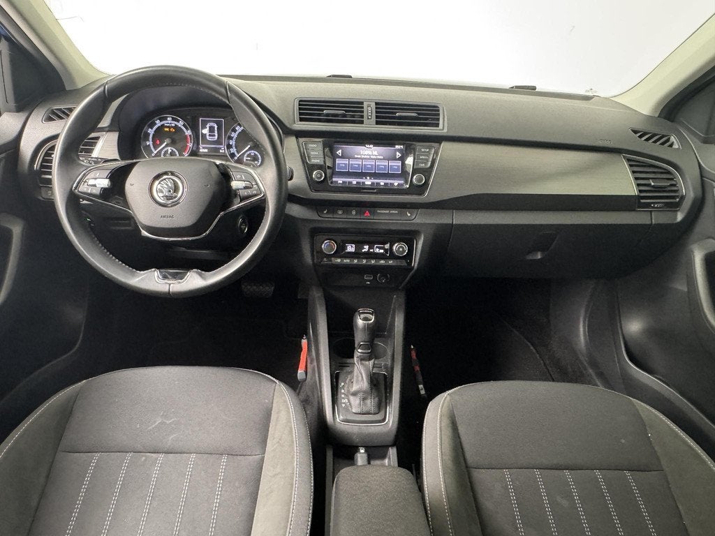 Skoda Fabia Combi 1.0 TSI Style | Apple CarPlay / Android Au, Auto's, Skoda, Stof, Gebruikt, 95 pk, Blauw