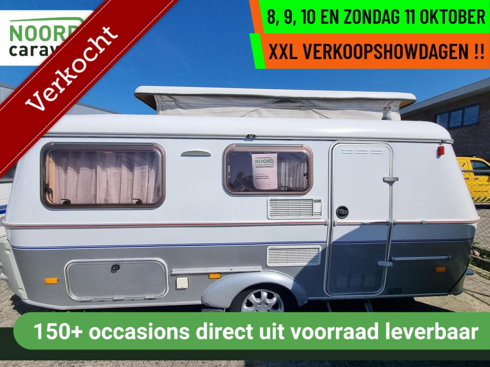 Eriba TROLL 550 GT MOVER + DWARSBED + HEFDAK + VOORTENT, Bedrijf, Hefdak, 5 tot 6 meter, Eriba