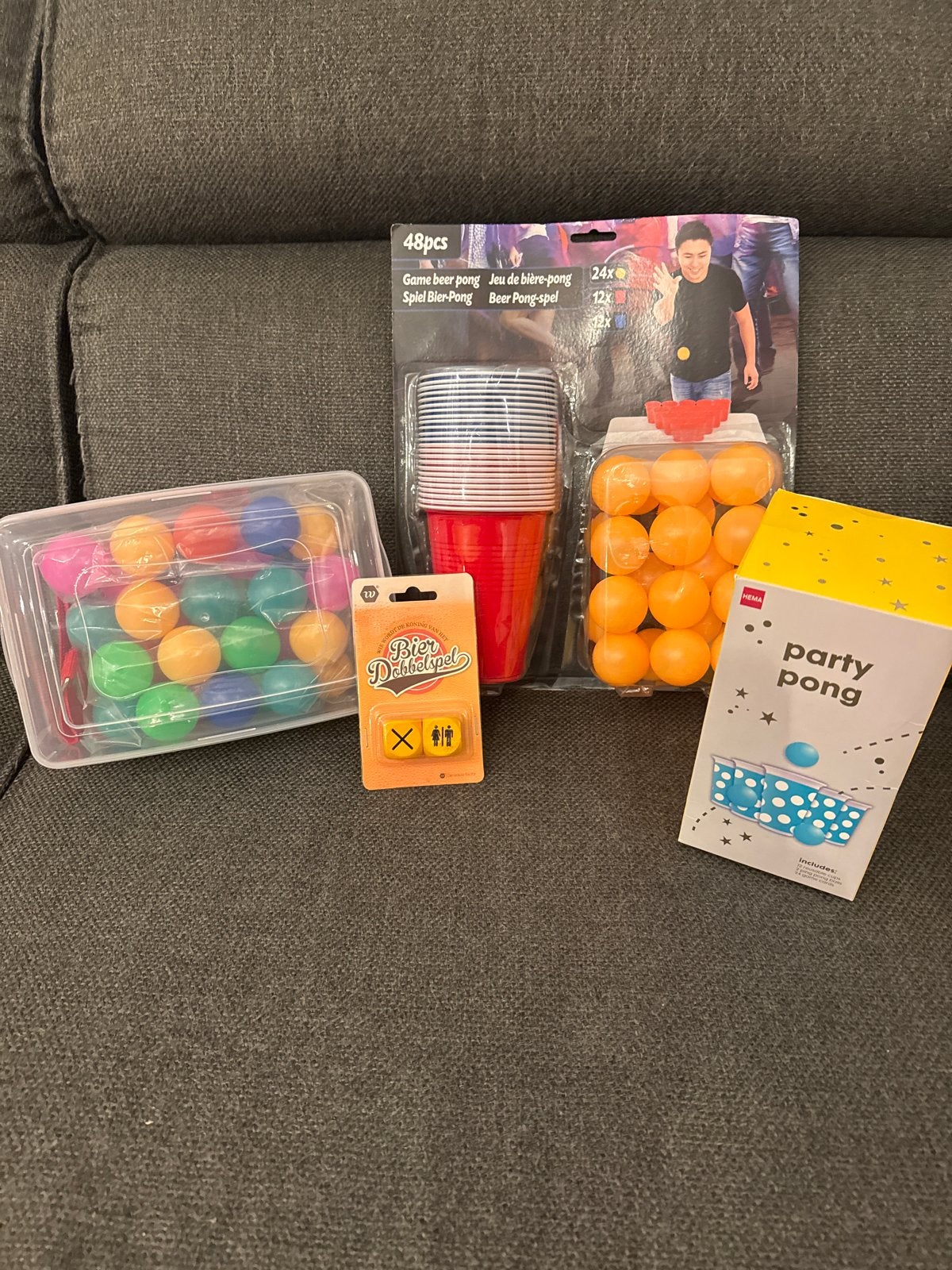 Bierpong & Party Pong Spellenpakket - Compleet voor Feestjes, Hobby en Vrije tijd, Gezelschapsspellen | Bordspellen, Een of twee spelers