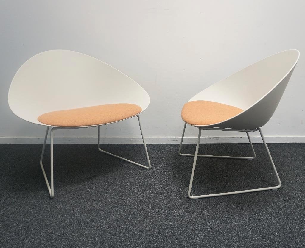 Arper Adell Lounge Chair Design Fauteuils | Beige / Oranje