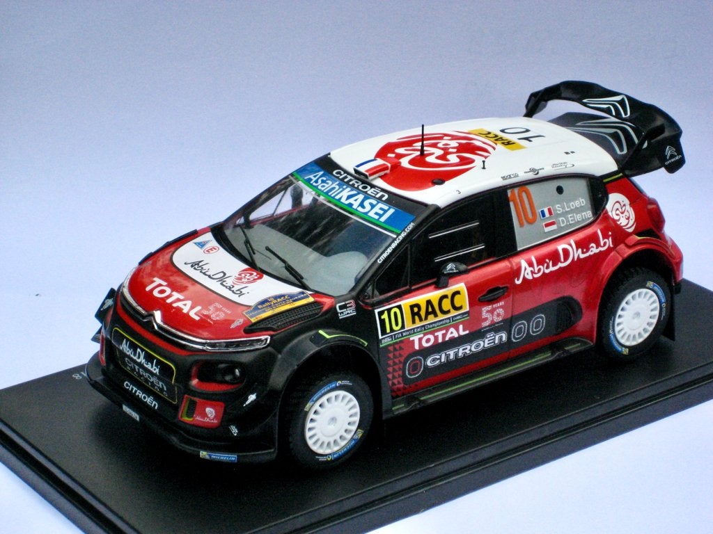 Citroen C3 WRC #10 Rally van Catelonië 2018 Loeb Elena 1:24, Ophalen of Verzenden, Nieuw, Auto, Overige merken