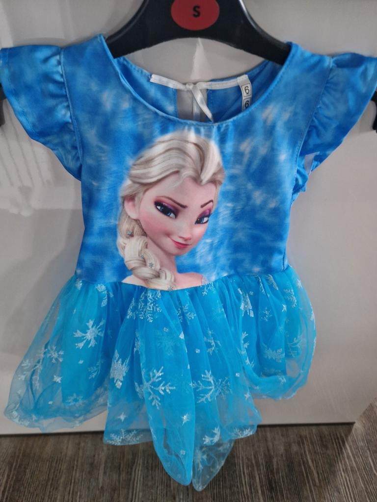 Elsa Frozen jurkje voor meisjes - Maat 86/92, Ophalen of Verzenden, Zo goed als nieuw, 104 of kleiner, Meisje