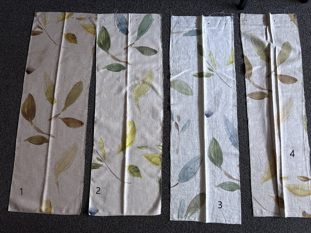 4x Lap stof Artelux Kelk gordijnstof bladeren linnen / PE, Hobby en Vrije tijd, Meerkleurig, Nieuw, Ophalen of Verzenden, Linnen