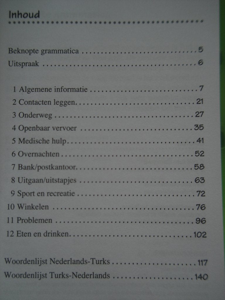 Turks woordenboek Vakantiewoorden en zinnen Nieuw, Ophalen of Verzenden, Alpha, Nieuw, MBO