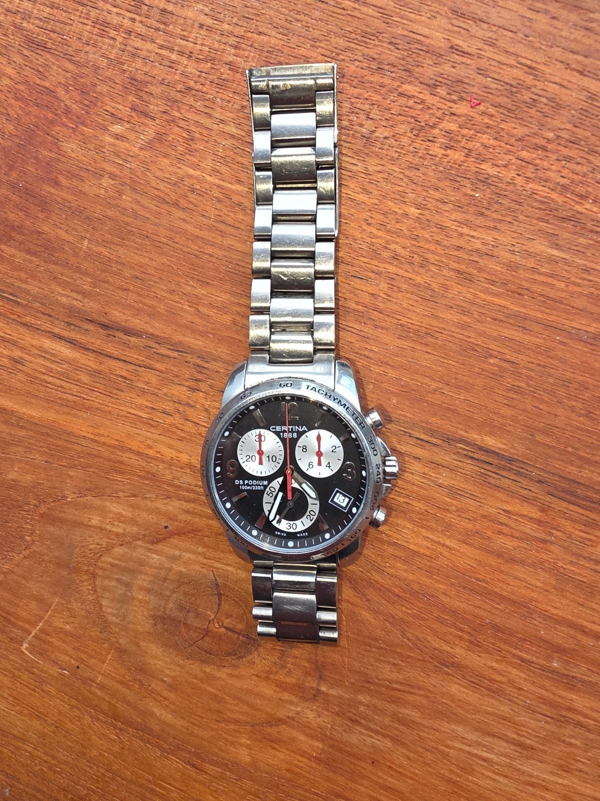 Certina DS Podium Chronograaf Herenhorloge Staal, Sieraden, Tassen en Uiterlijk, Verzenden