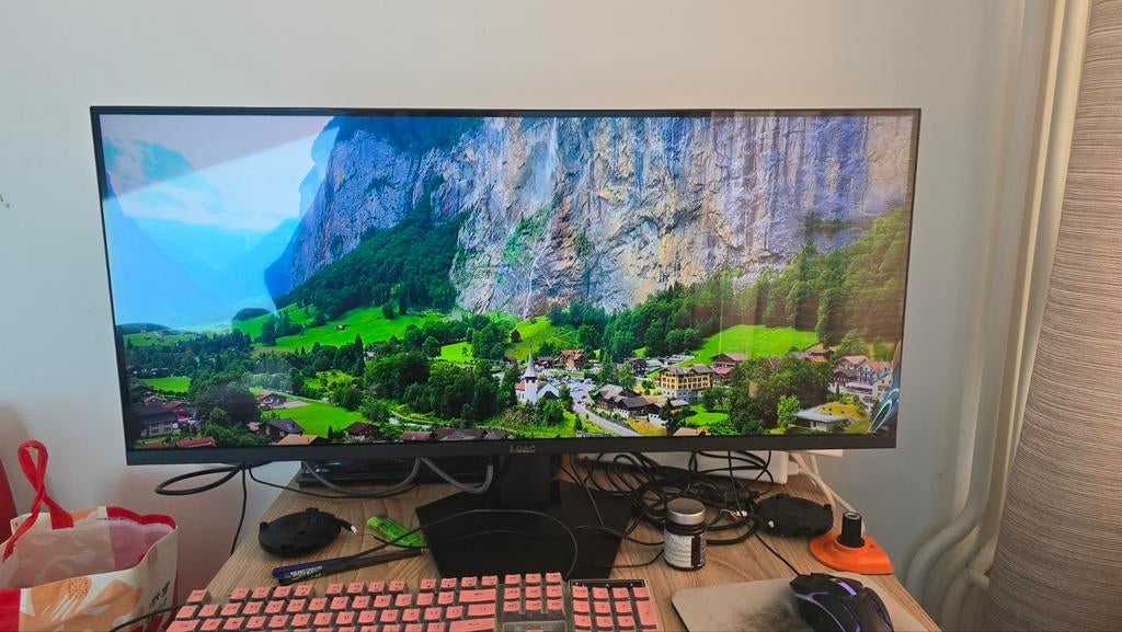 LGAC 34 inch Ultrawide Gaming Monitor 165Hz QHD, Zo goed als nieuw, LGAC, Onbekend, DisplayPort