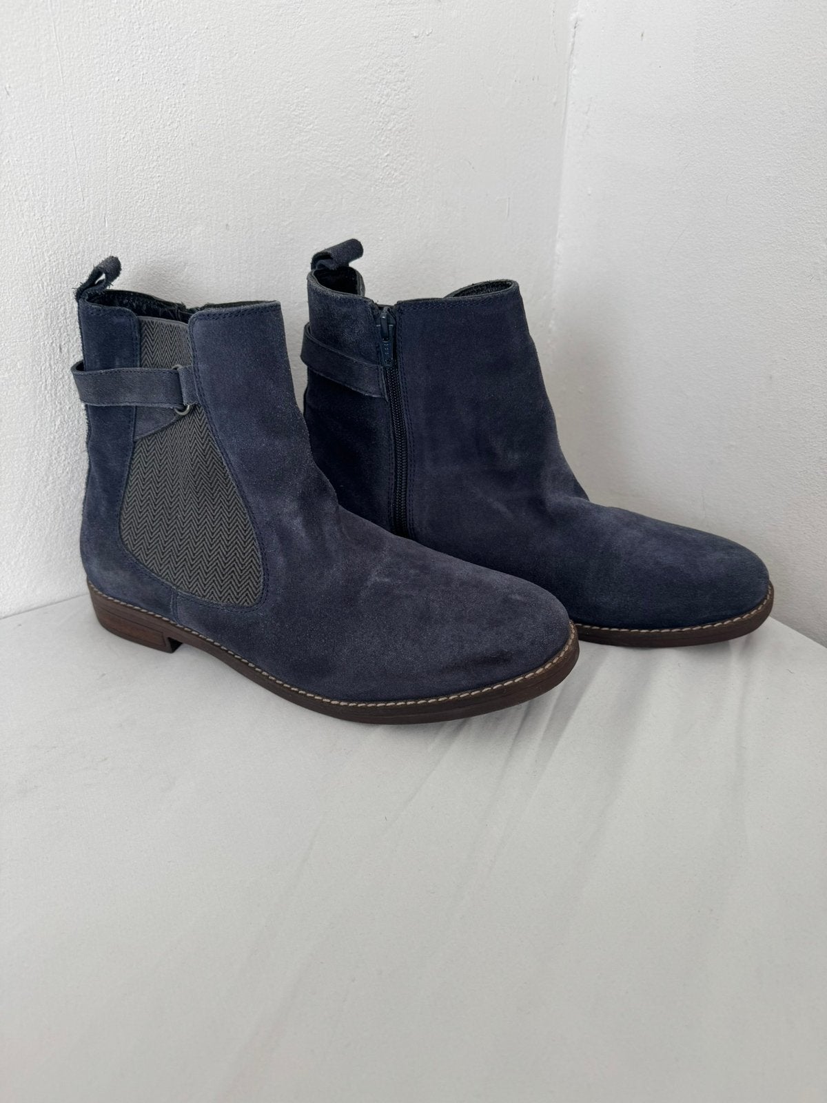 Ulla Popken chelsea boots, Blauw, Lage of Enkellaarzen, Ophalen of Verzenden, Zo goed als nieuw