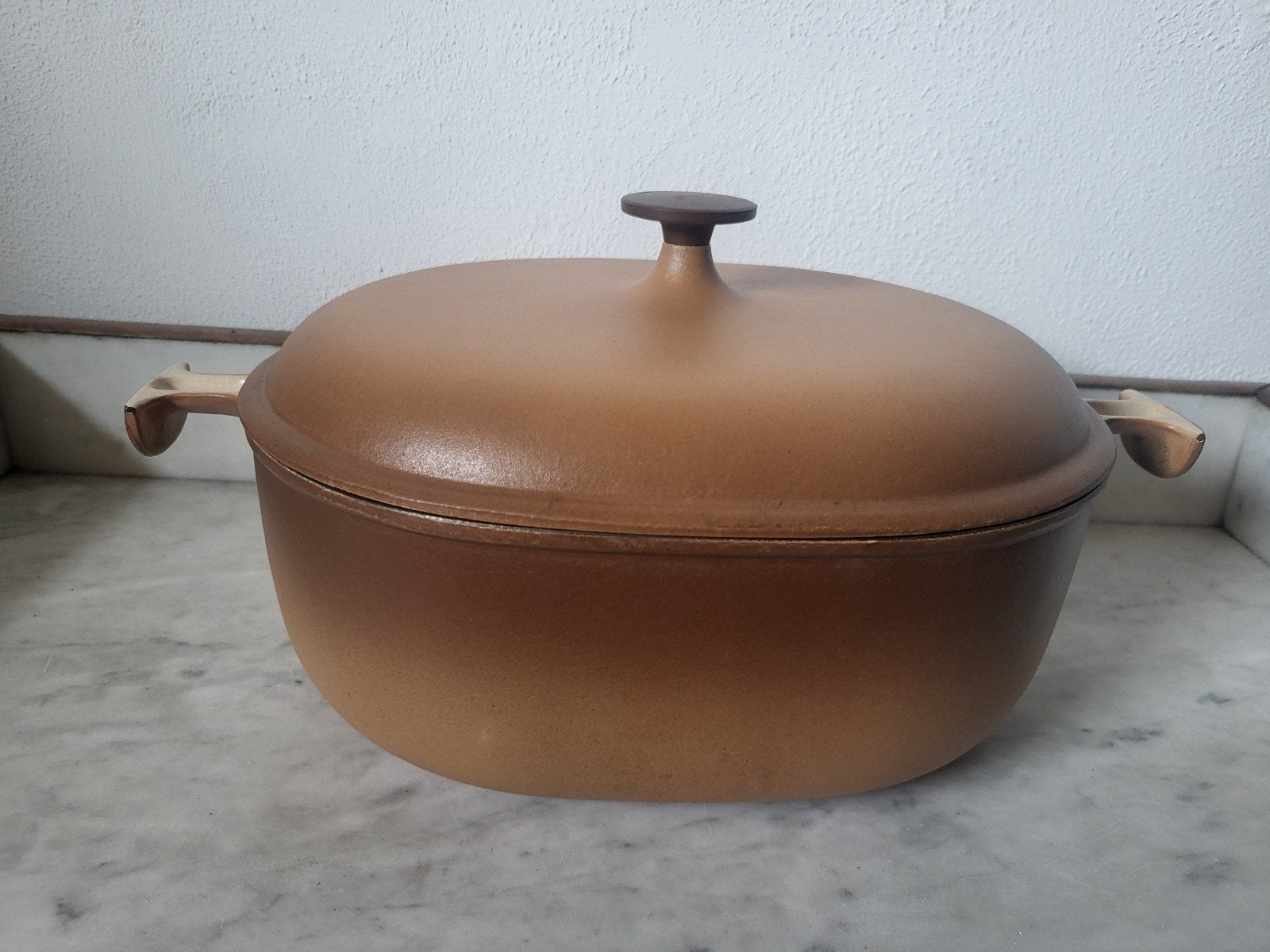 Le Creuset Enzo Mari La Mama Braadpan 29cm, Huis en Inrichting, Keuken | Potten en Pannen, Gebruikt, Le Creuset, Ophalen of Verzenden