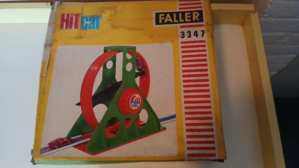 Vintage Faller Hit Car Racebaan met Looping - Zeldzaam!, Overige merken, Ophalen of Verzenden, Racebaan, Gebruikt