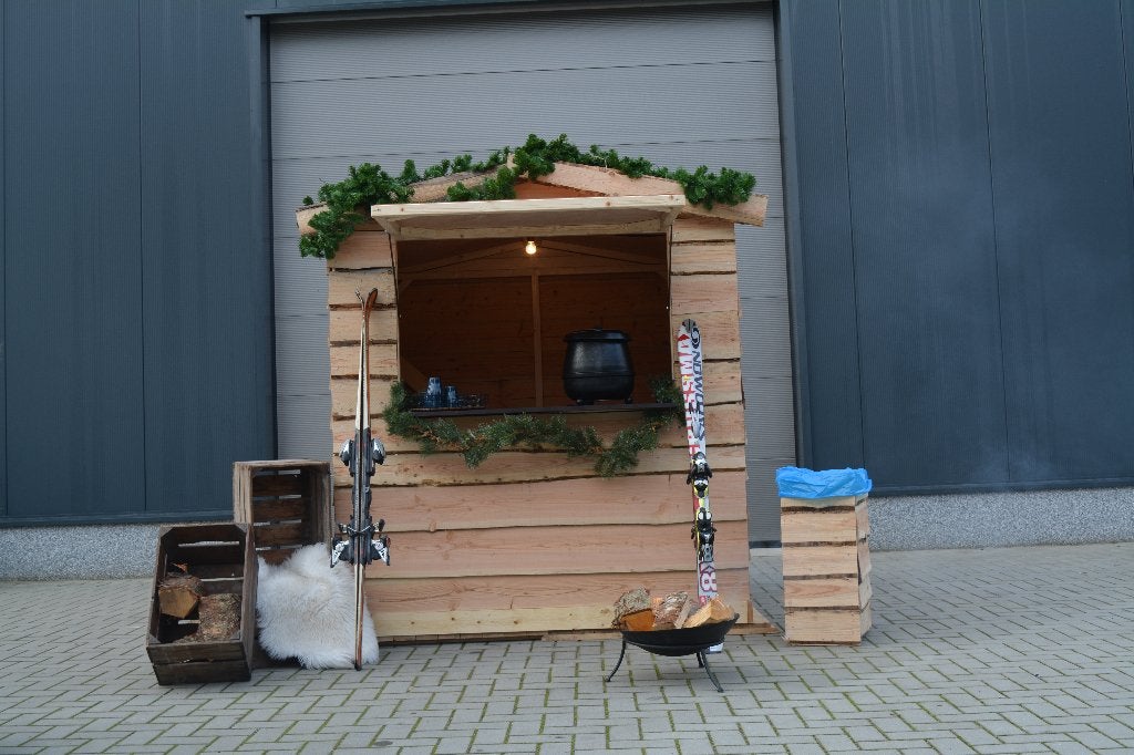 Kerstmarkt/Wintermarkt?Huur een houten huisje, Ophalen of Verzenden, Zo goed als nieuw