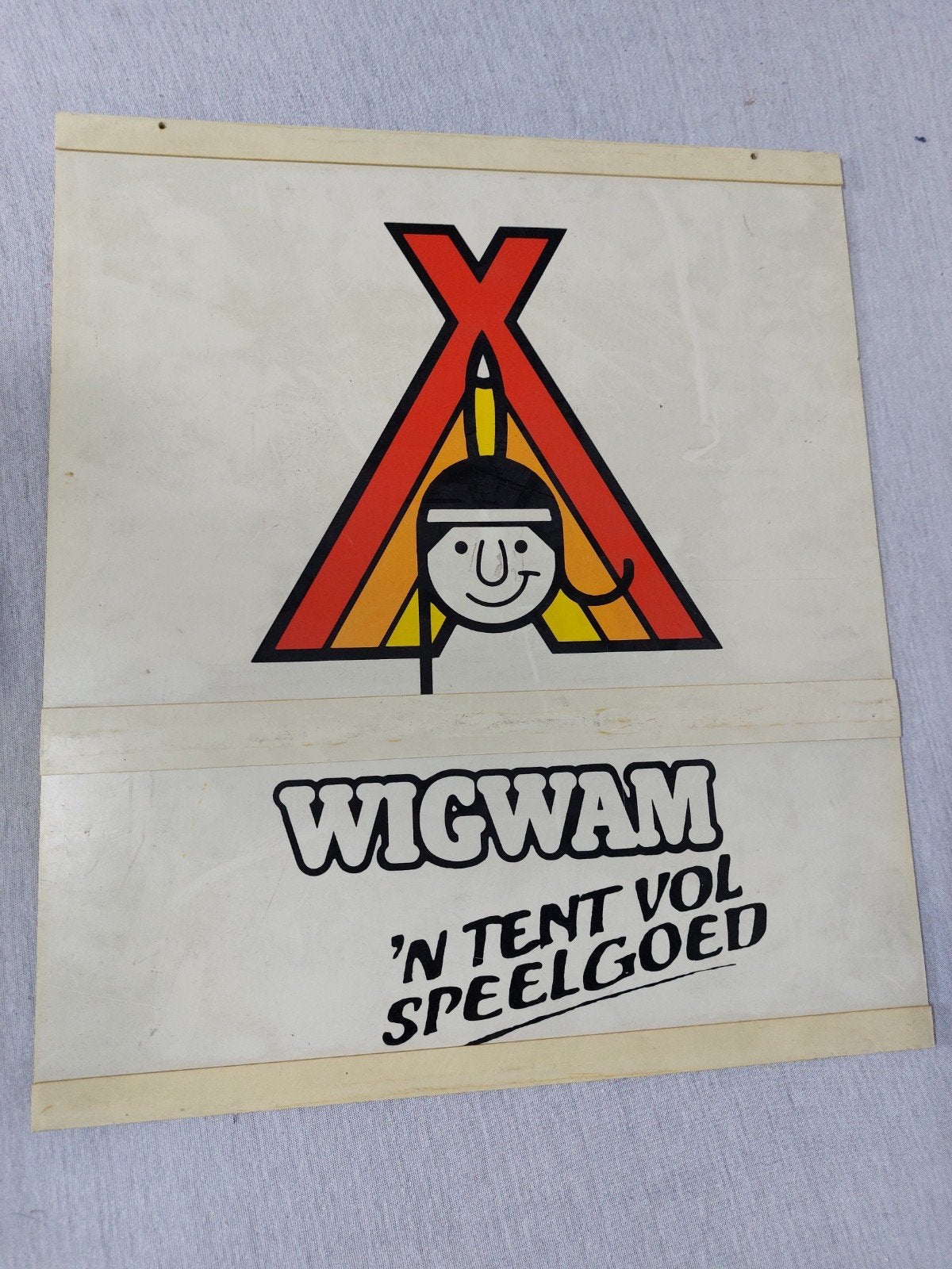 Vintage Wigwam Speelgoedwinkel Prijsbord, Verzamelen, Ophalen of Verzenden, Gebruikt