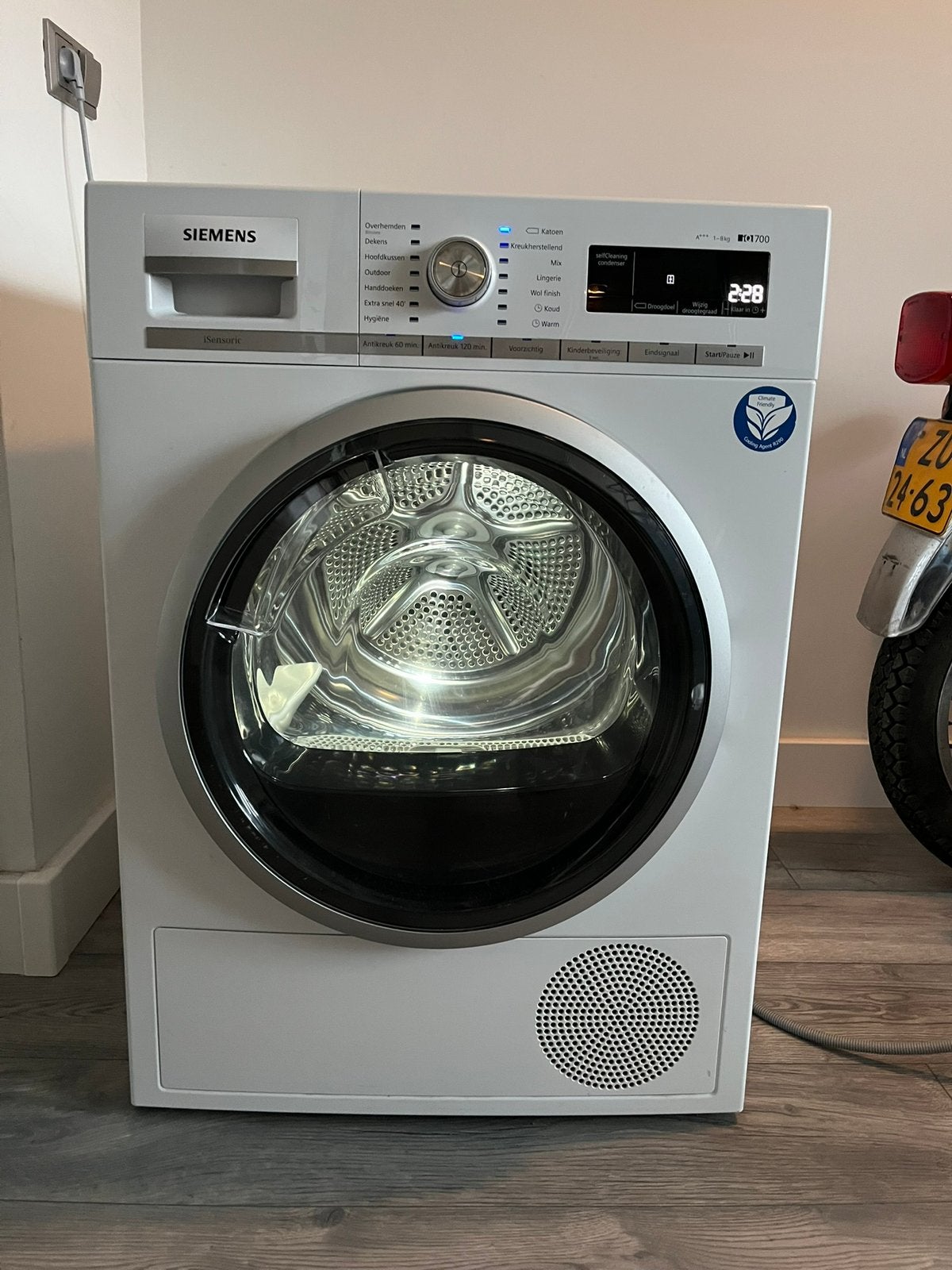 Siement iQ700 wasdroger - 9kg, Ophalen, Overige typen, 8 tot 10 kg, Zo goed als nieuw