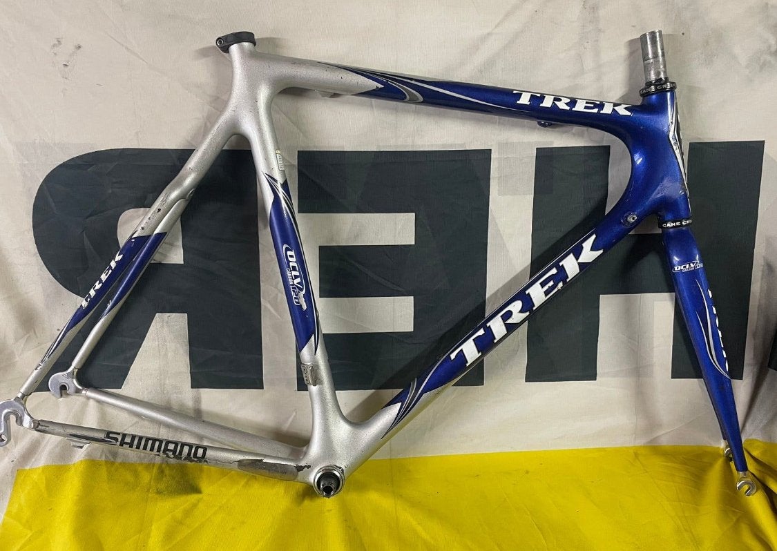 Trek OCLV Carbon 120 Racefiets Frame 62.5ct  met Voorvork, Frame, Gebruikt, Verzenden, Racefiets