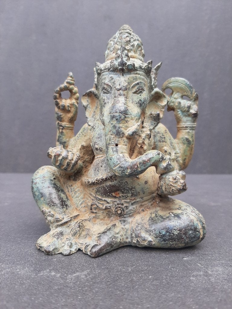 bronzen beeld van Ganesh/Ganapati/India/Azië, Ophalen of Verzenden, Nieuw, Mens