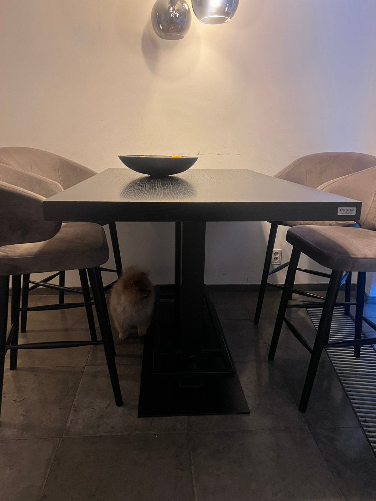 PUUUR Luxury Interiors bartafel / hoge eettafel, Ophalen, Gebruikt, 100 tot 150 cm, 50 tot 100 cm