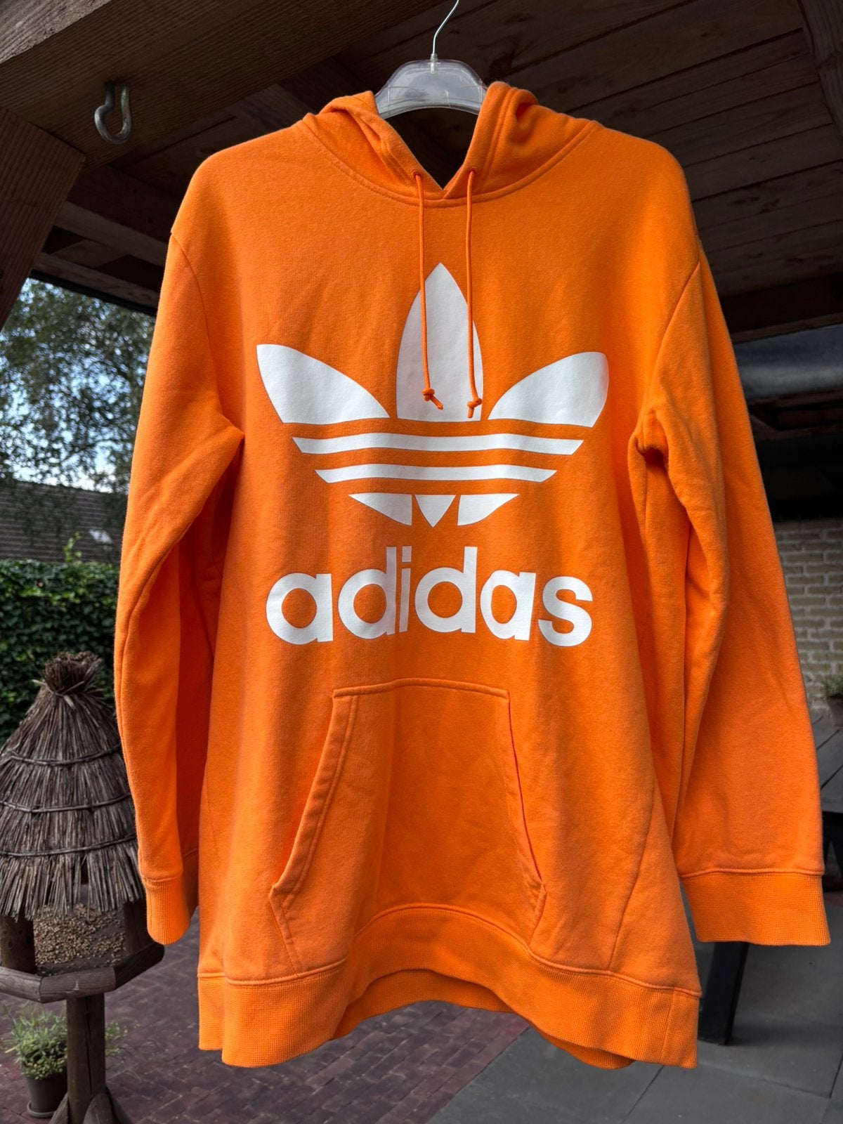 Orsnje adidas hoodie dress, maat S /36, Ophalen of Verzenden, Zo goed als nieuw, Maat 36 (S), Oranje