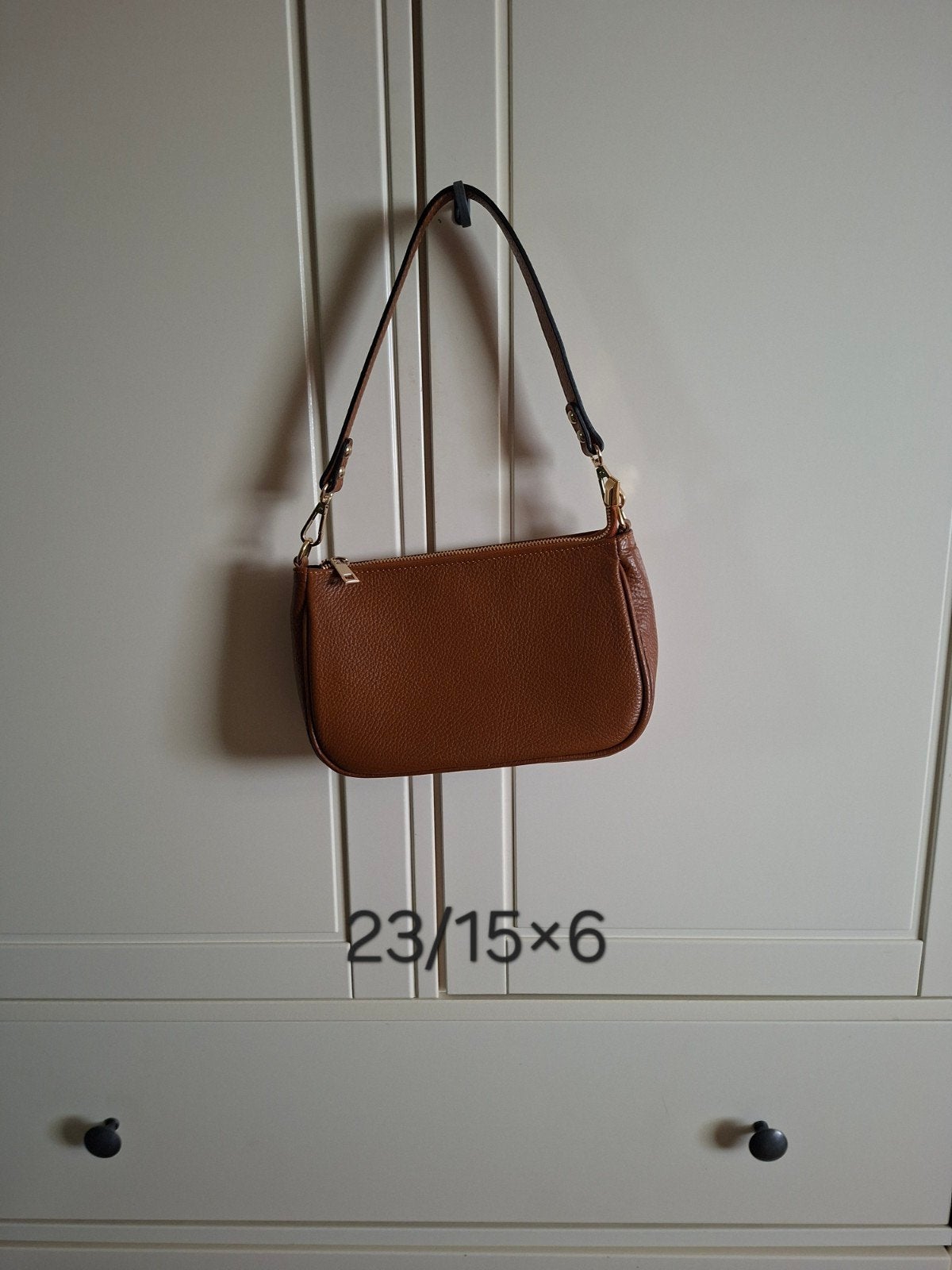 Nieuw leren tasje Borse in Pelle, Ophalen of Verzenden, Nieuw, Bruin, Leer