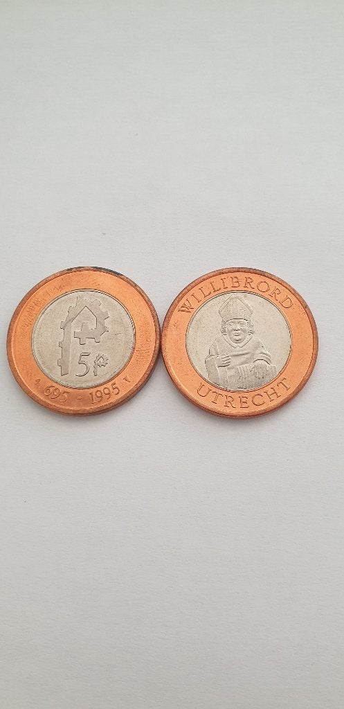 2904 willibrord 695-1995 penning utrecht, Verzenden, Vóór koninkrijk, Overige waardes