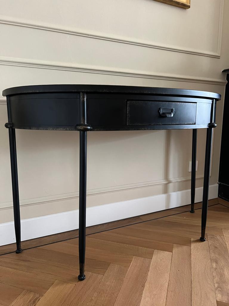 Half moon console table, Huis en Inrichting, Tafels | Sidetables, Ophalen, 100 tot 150 cm, Zo goed als nieuw, 25 tot 50 cm
