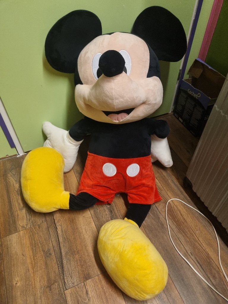 Grote Micky Mouse Knuffel, Verzamelen, Ophalen of Verzenden, Mickey Mouse, Gebruikt, Knuffel