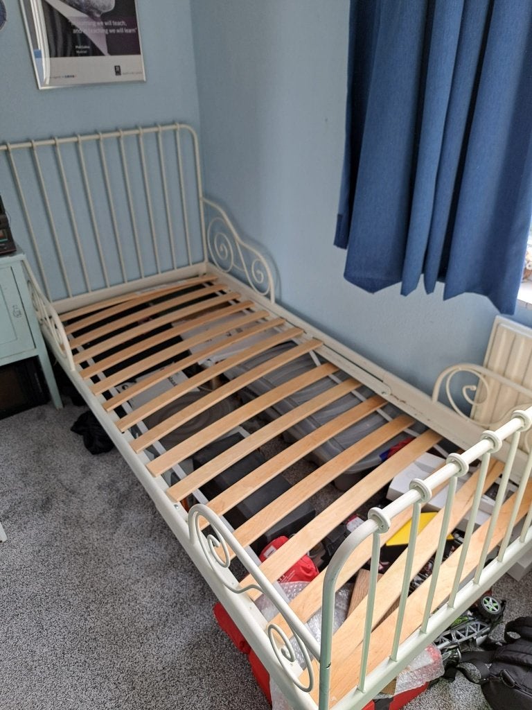 Meegroeibed, Kinderen en Baby's, Ophalen, Gebruikt, 70 tot 85 cm, Lattenbodem