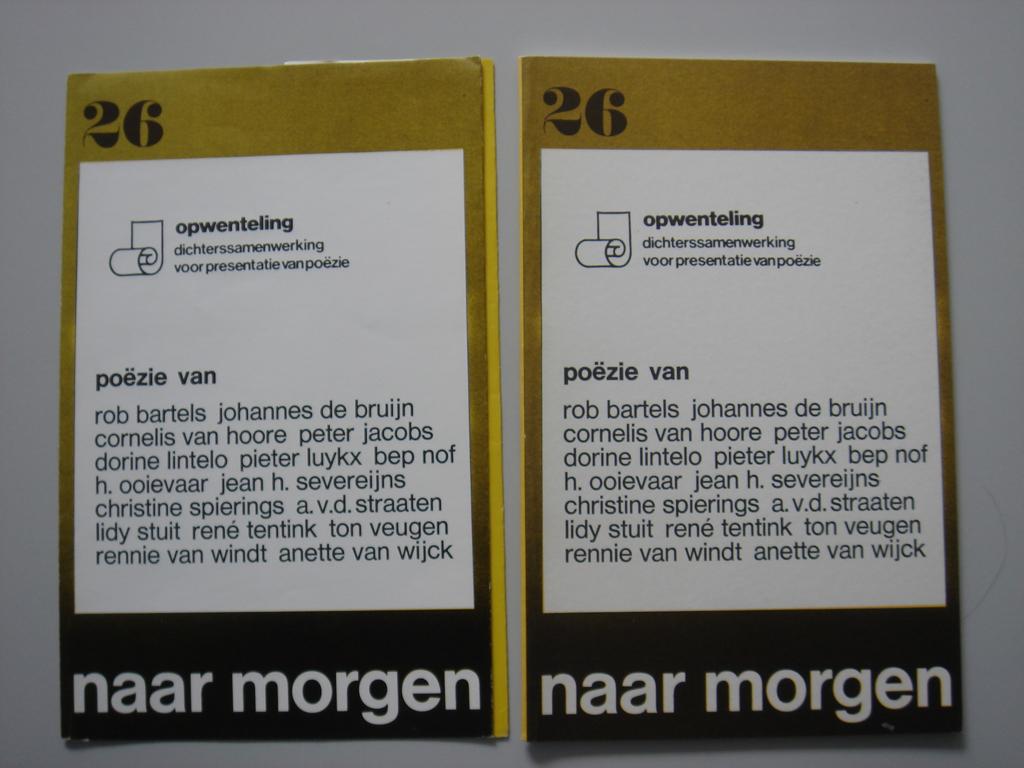 Naar Morgen nr 26, Boeken, Ophalen of Verzenden, Zo goed als nieuw