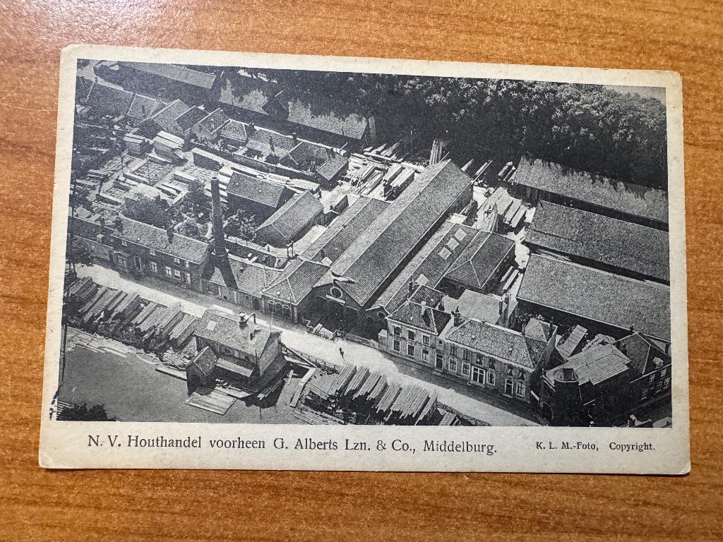 N.V. Houthandel G.Alberts Middelburg 1931, Verzenden, 1920 tot 1940, Gelopen, Zeeland