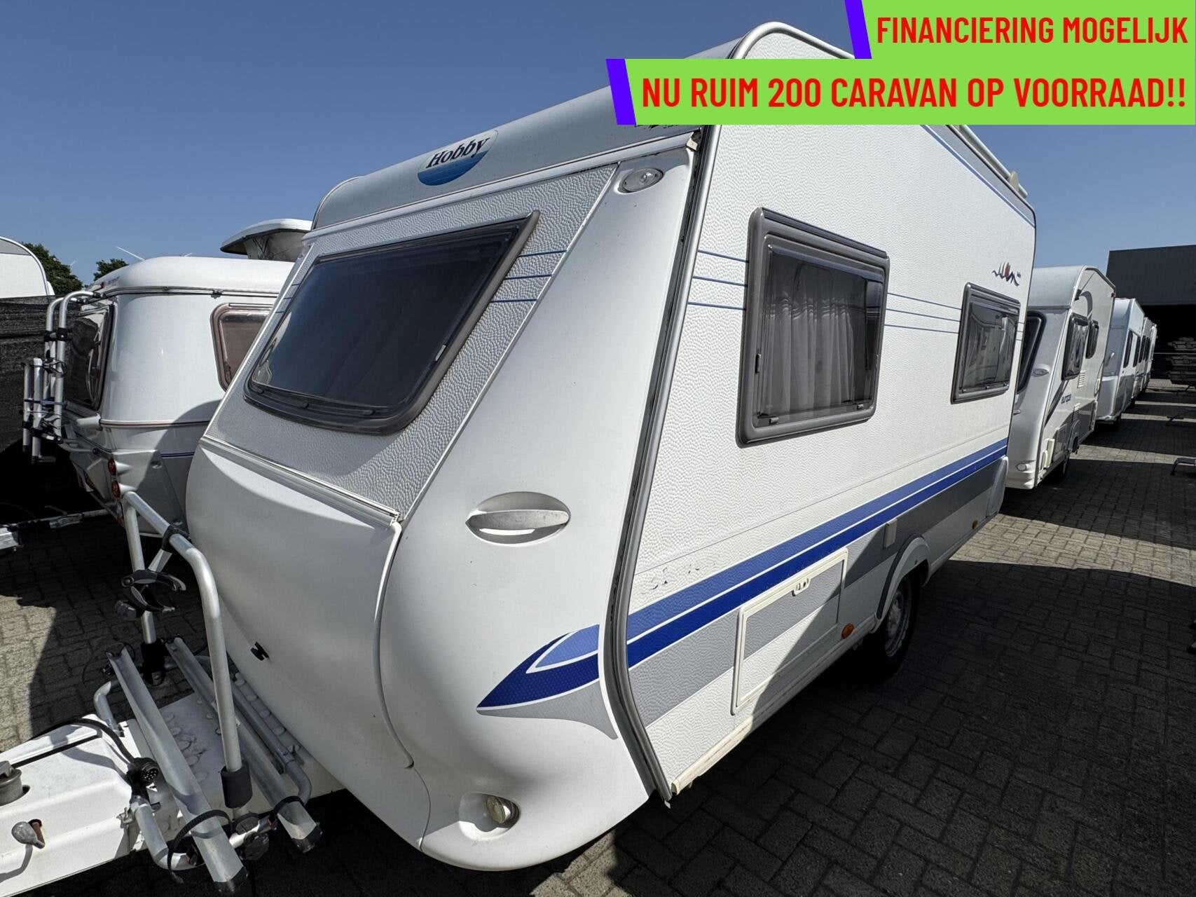 Hobby 400 SB DE LUXE, DWARSBED, TREINZIT, MOVER, VOORTENT, Caravans en Kamperen, Caravans, Hobby, Bedrijf, Treinzit, 5 tot 6 meter