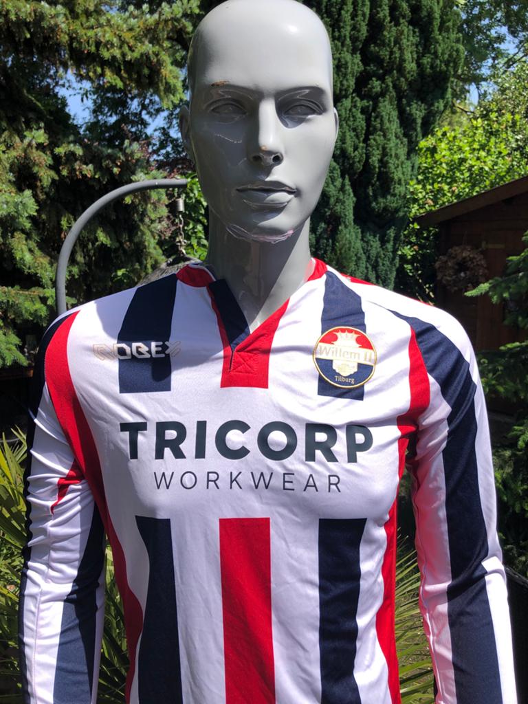 Willem II Thuisshirt Lange Mouwen - Maat L, Verzamelen, Sportartikelen en Voetbal, Ophalen of Verzenden, Zo goed als nieuw, Willem II