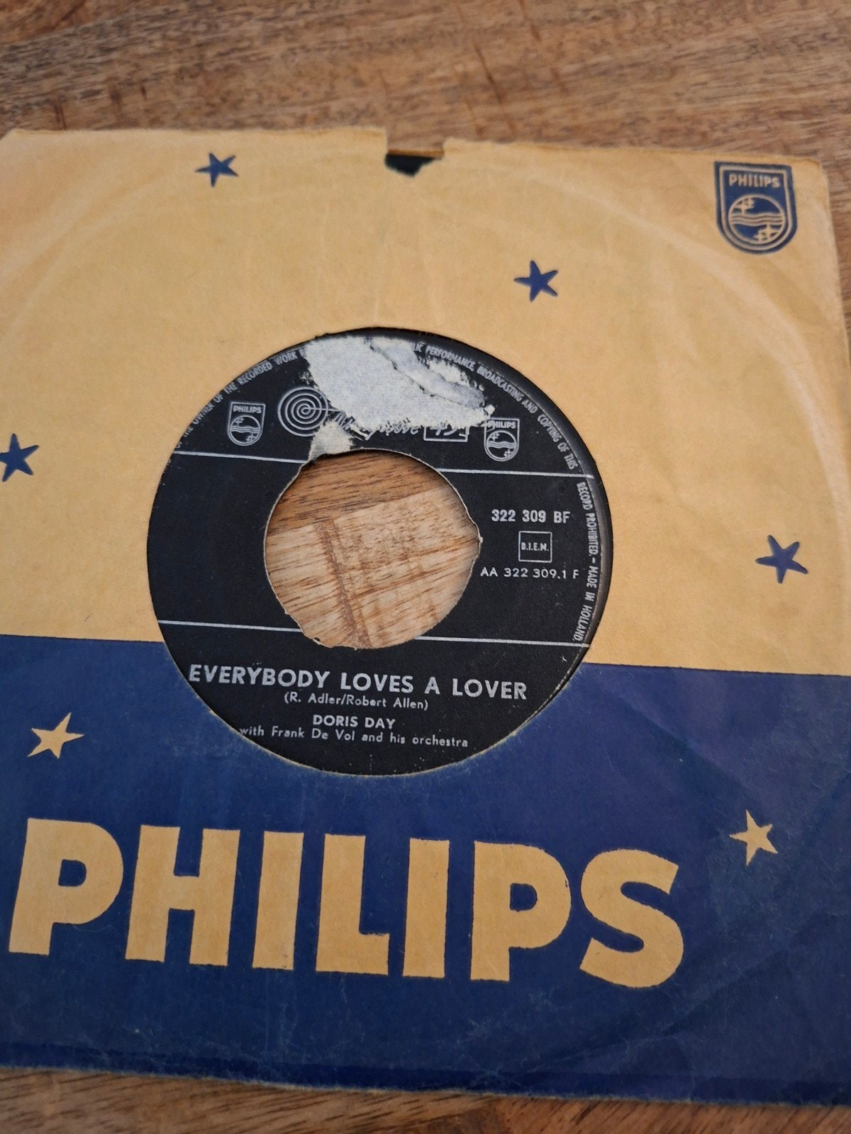 Doris day / everybody loves a lover, Ophalen of Verzenden, Zo goed als nieuw, Pop