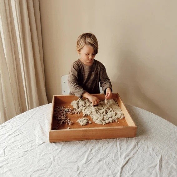 Grennn magical sand 1kg (kinetisch speelzand), Nieuw, Ophalen of Verzenden, Bouwen, Info@bezigebijtjezzz.nl